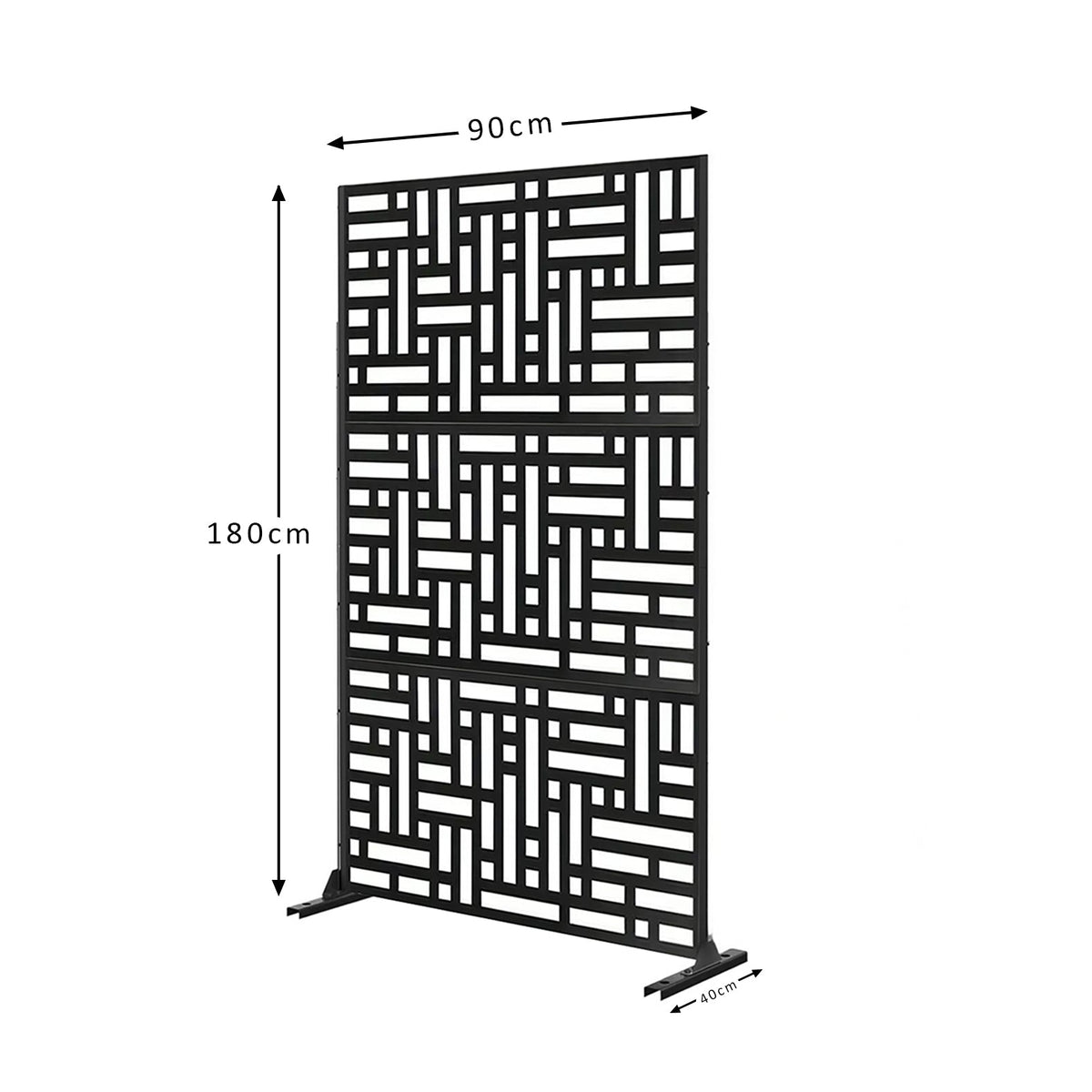 Metal Indoor/Outdoor Privacy Screen 90cm x 180cm - Maze