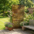 Metal Indoor/Outdoor Privacy Screen 90cm x 180cm - Maze