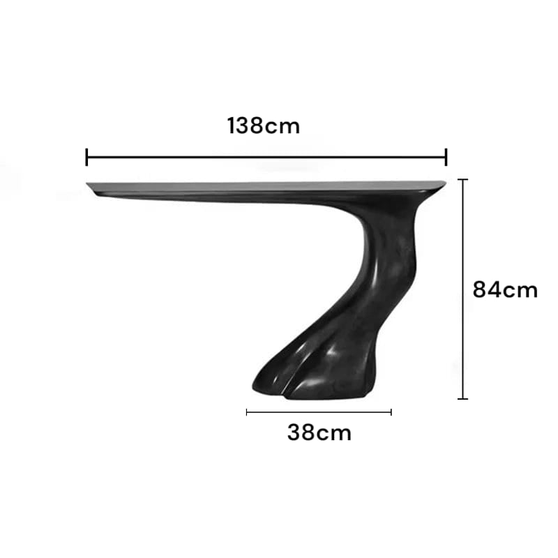 Minimalist Luxury Curved Console Table