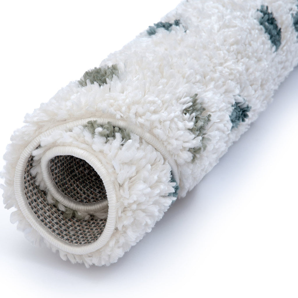 Moodi Shaggy Green Drizzle Rug