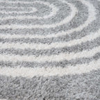 Moodi Shaggy Grey Echo Rug