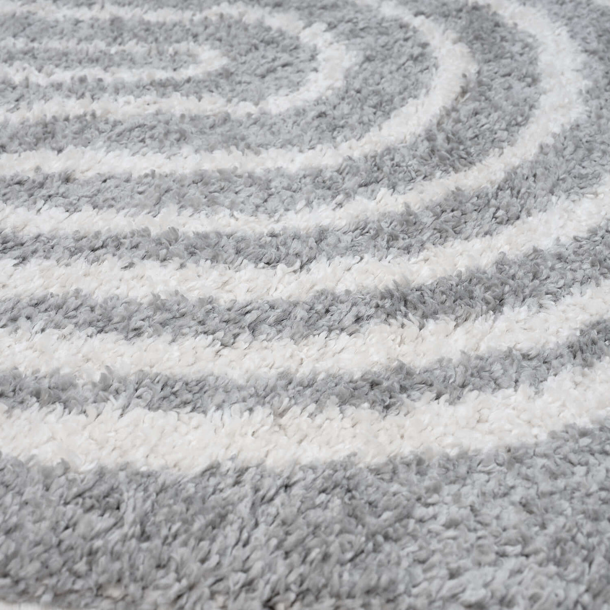 Moodi Shaggy Grey Echo Rug
