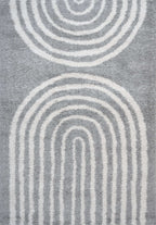 Moodi Shaggy Grey Echo Rug