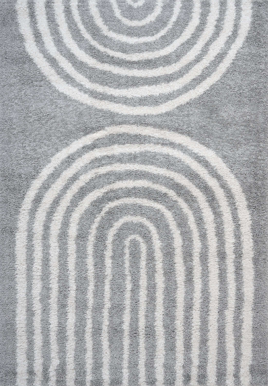 Moodi Shaggy Grey Echo Rug