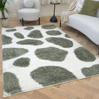 Moodi Shaggy Green Erosan Rug