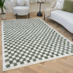 Moodi Shaggy Green Lunel Rug
