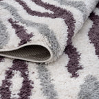 Moodi Shaggy Grey/Purple Mauvine Rug