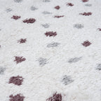 Moodi Shaggy Grey/Purple Plumetis Rug