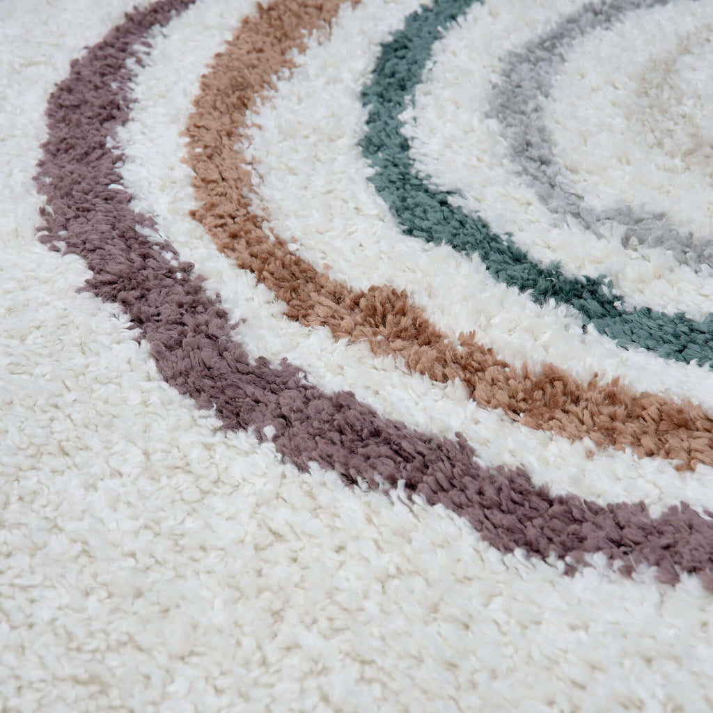 Moodi Shaggy Multicolour Raincat Rug