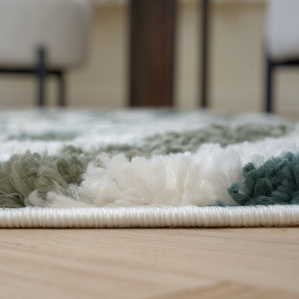 Moodi Shaggy Green Nyra Rug