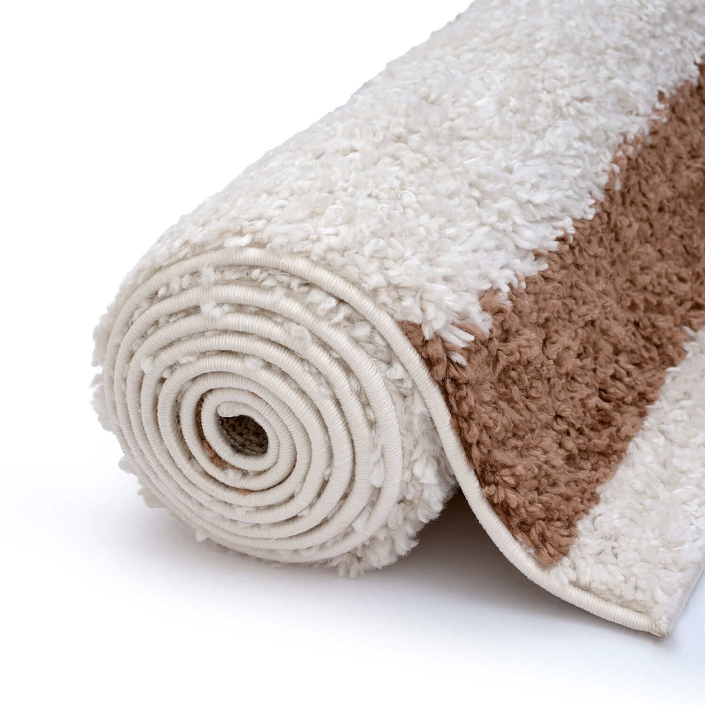 Moodi Shaggy Cream/Terra Slatefern Rug