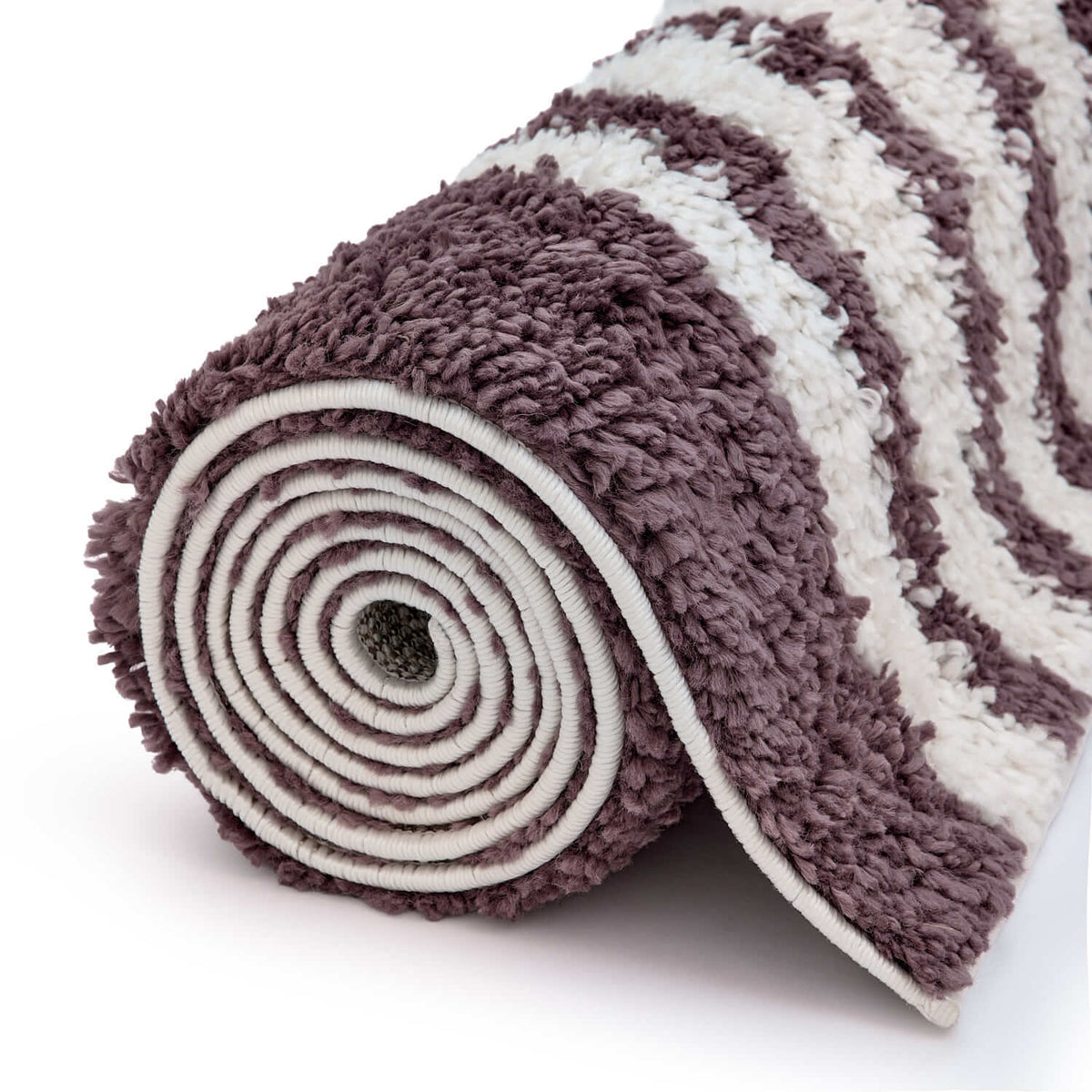 Moodi Shaggy Purple Velvetine Rug
