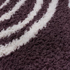 Moodi Shaggy Purple Velvetine Rug
