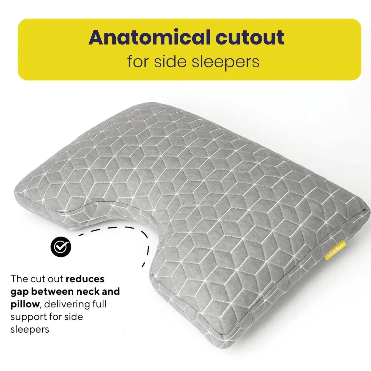Brightr® MoonHug Adjustable Memory Foam pillow