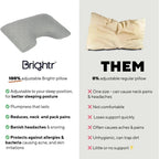 Brightr® MoonHug Adjustable Memory Foam pillow Bundle