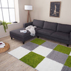 Myshaggy Geometric Green Rug