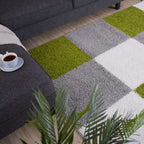 Myshaggy Geometric Green Rug