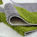 Myshaggy Geometric Green Rug