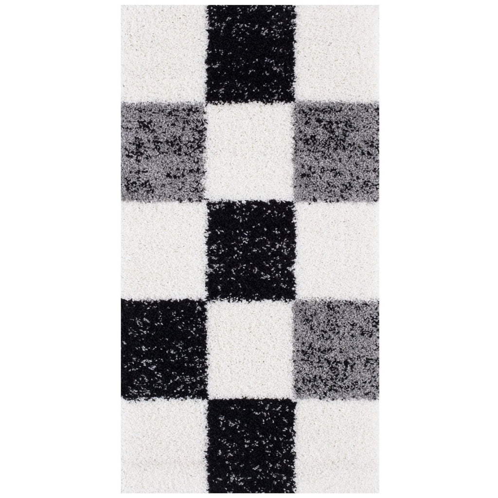 Myshaggy Geometric Grey Rug