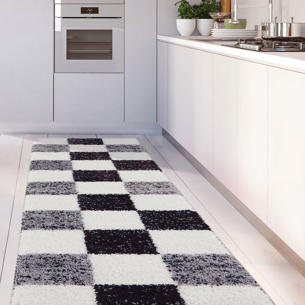 Myshaggy Geometric Grey Rug