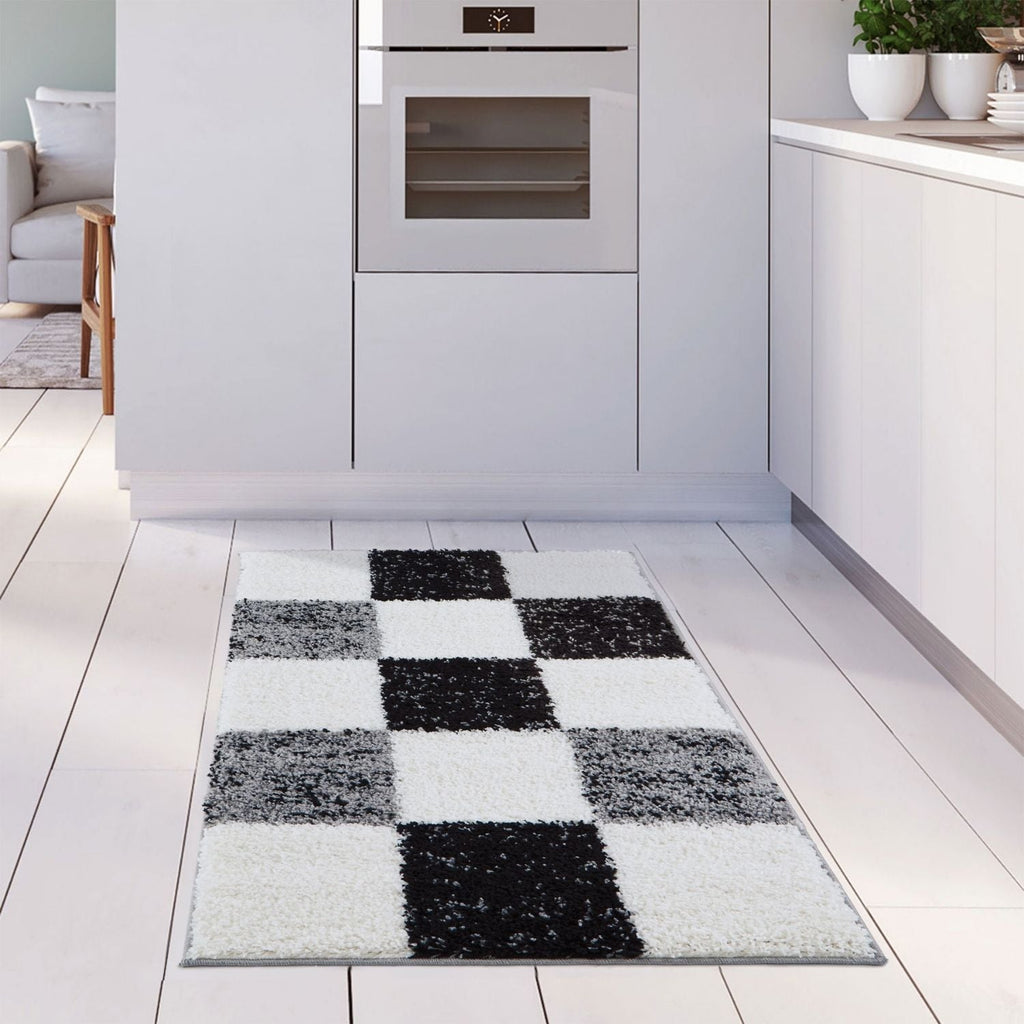 Myshaggy Geometric Grey Rug