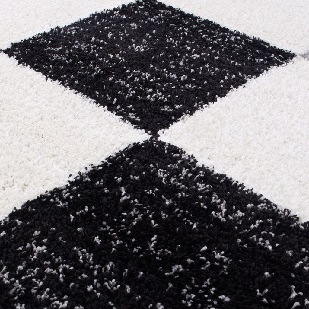 Myshaggy Geometric Grey Rug