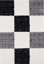 Myshaggy Geometric Grey Rug