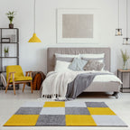 Myshaggy Geometric Yellow Rug