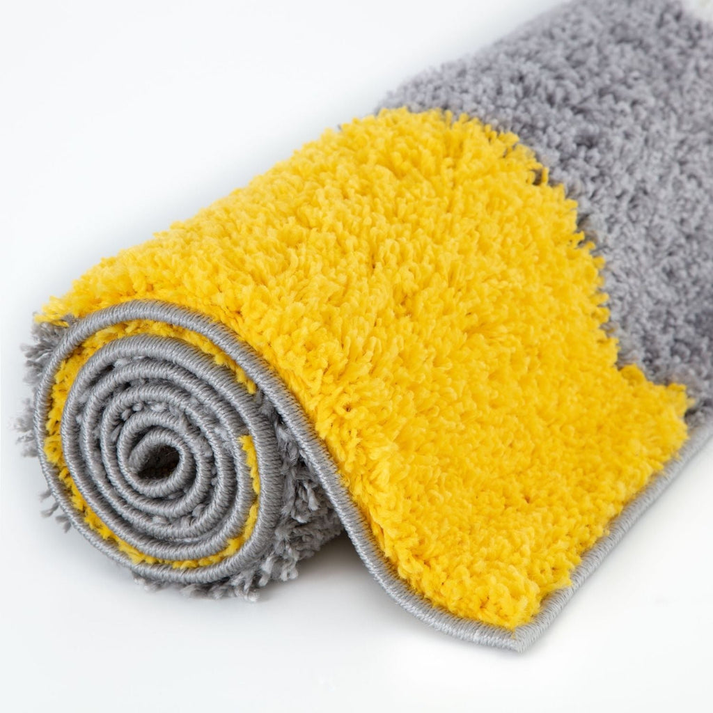 Myshaggy Geometric Yellow Rug