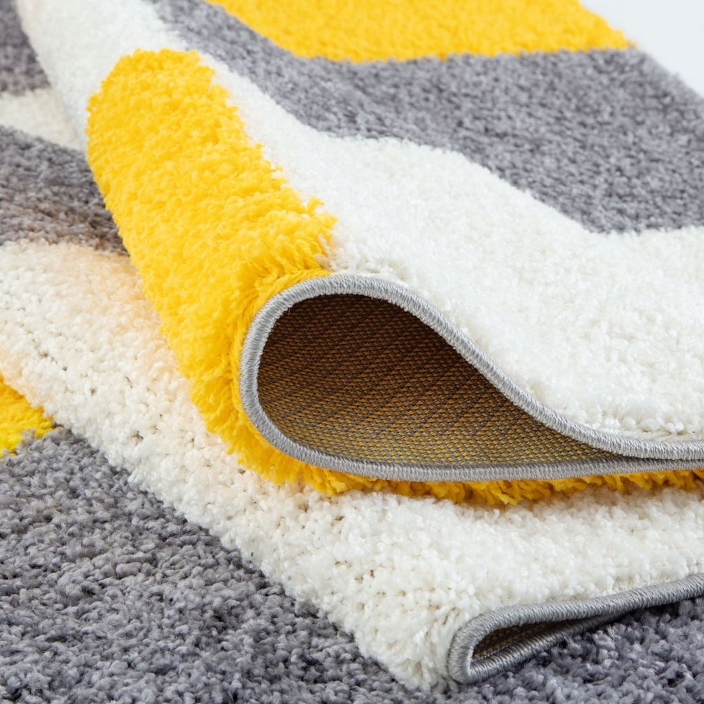 Myshaggy Geometric Yellow Rug
