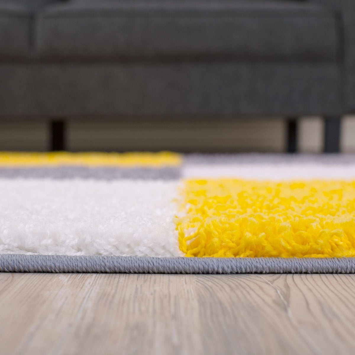 Myshaggy Geometric Yellow Rug