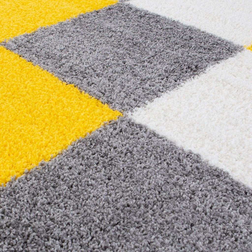 Myshaggy Geometric Yellow Rug