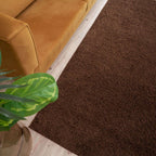 Myshaggy Solid Brown Rug