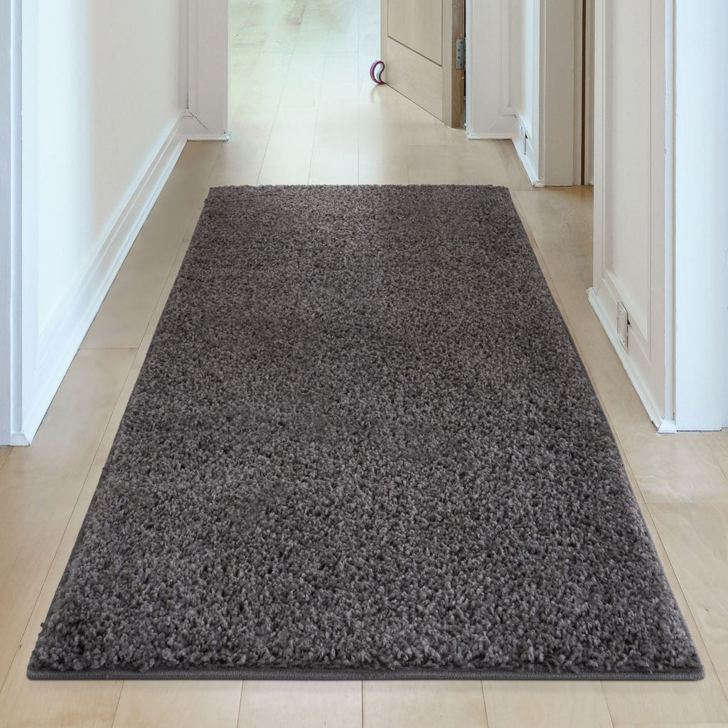 Myshaggy Solid Dark Grey Rug