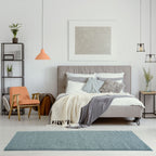 Myshaggy Solid Duck Egg Blue Rug