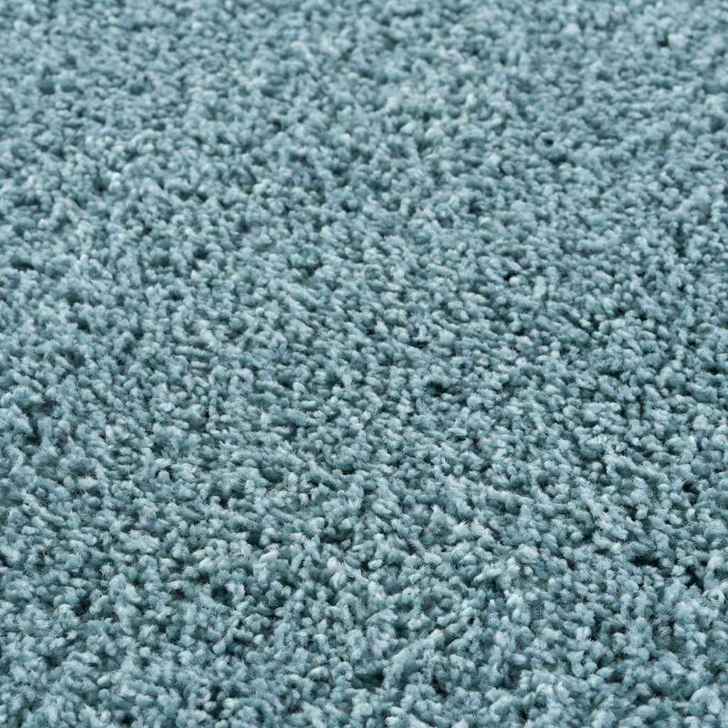Myshaggy Solid Duck Egg Blue Rug