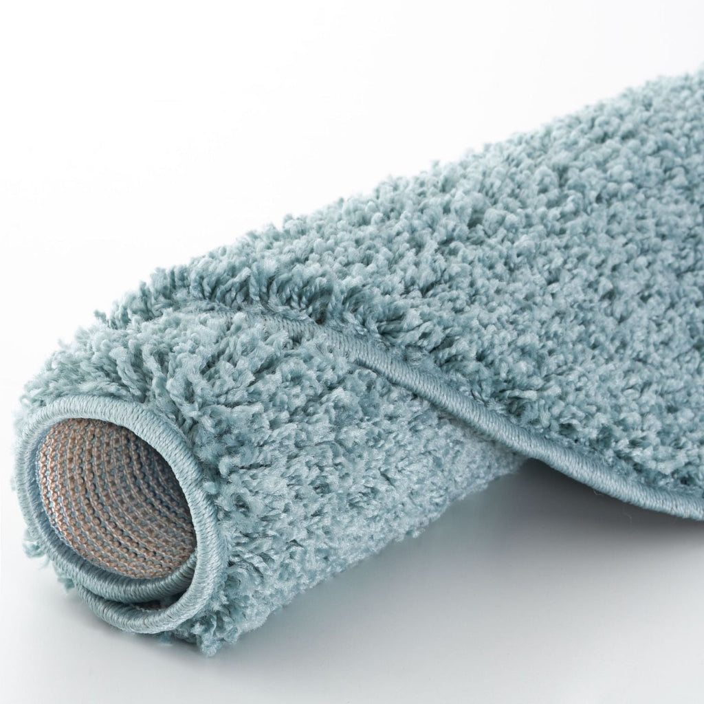 Myshaggy Solid Duck Egg Blue Rug