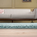 Myshaggy Solid Duck Egg Blue Rug