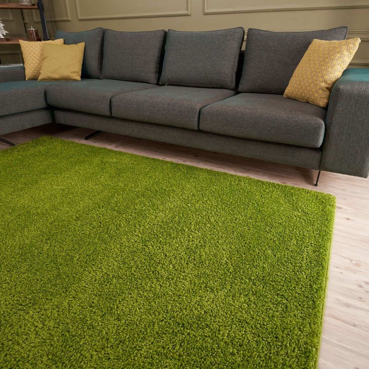 Myshaggy Solid Green Rug