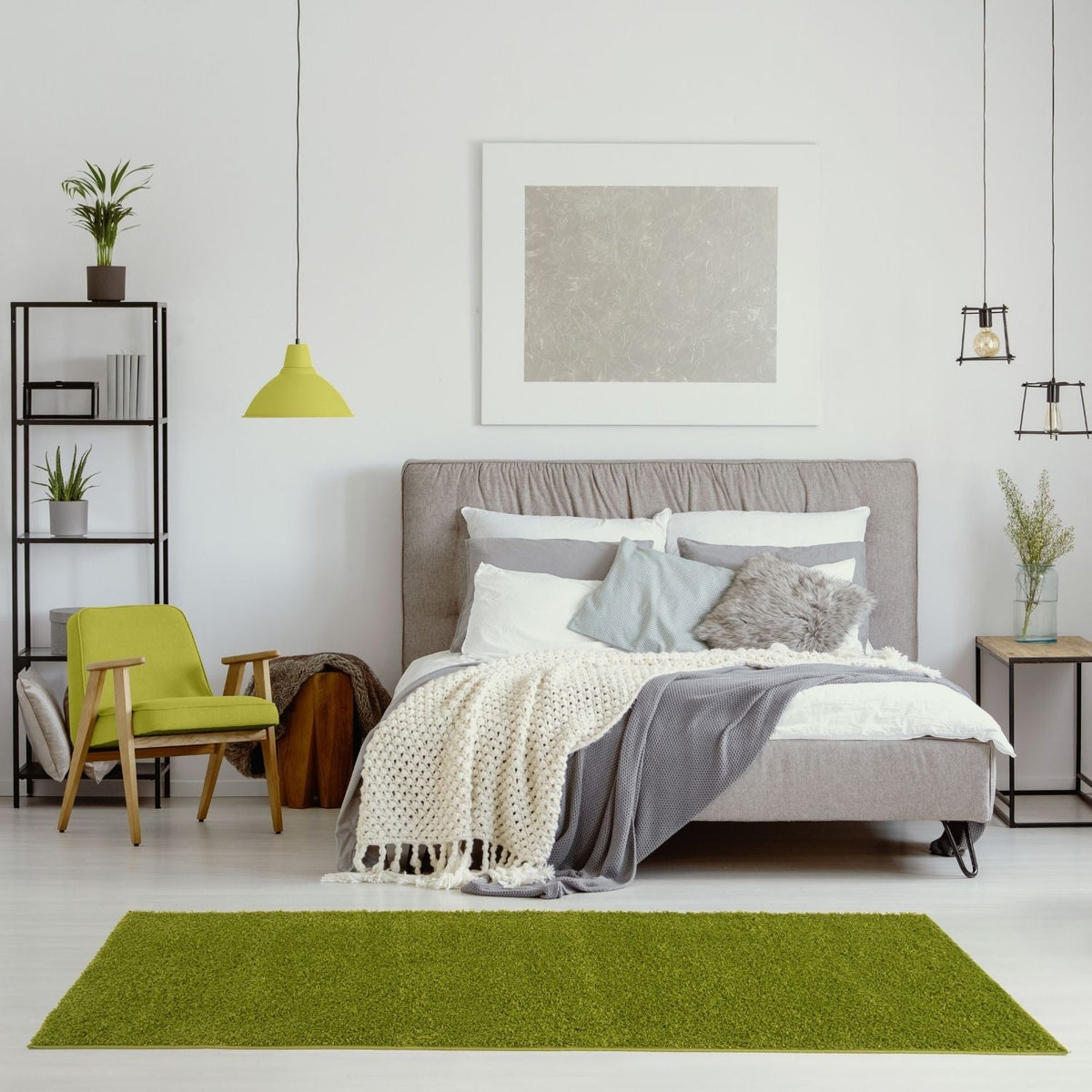 Myshaggy Solid Green Rug