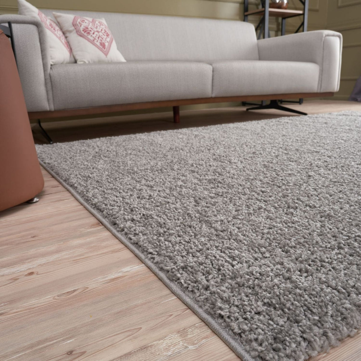 Myshaggy Solid Grey Rug
