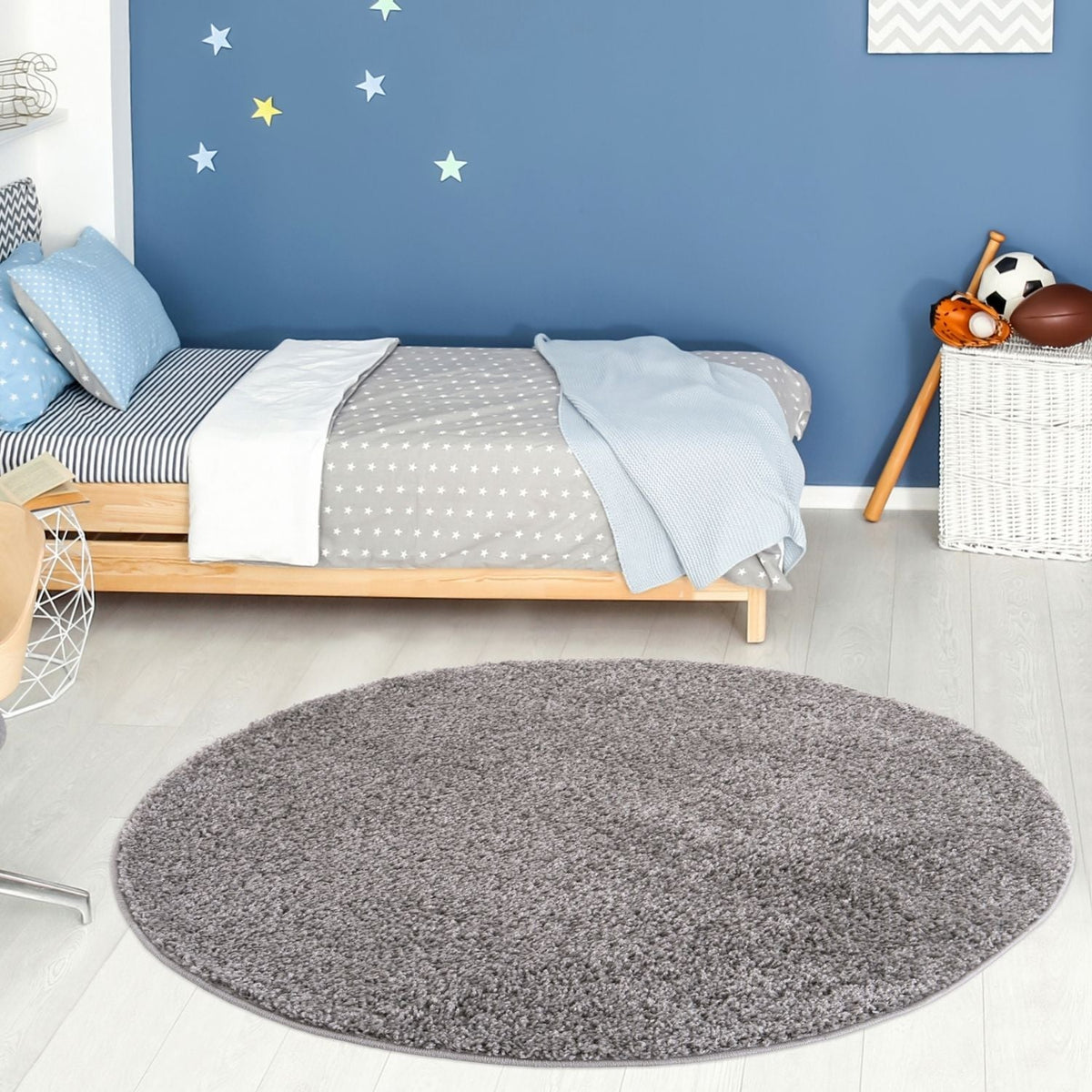 Myshaggy Solid Grey Rug
