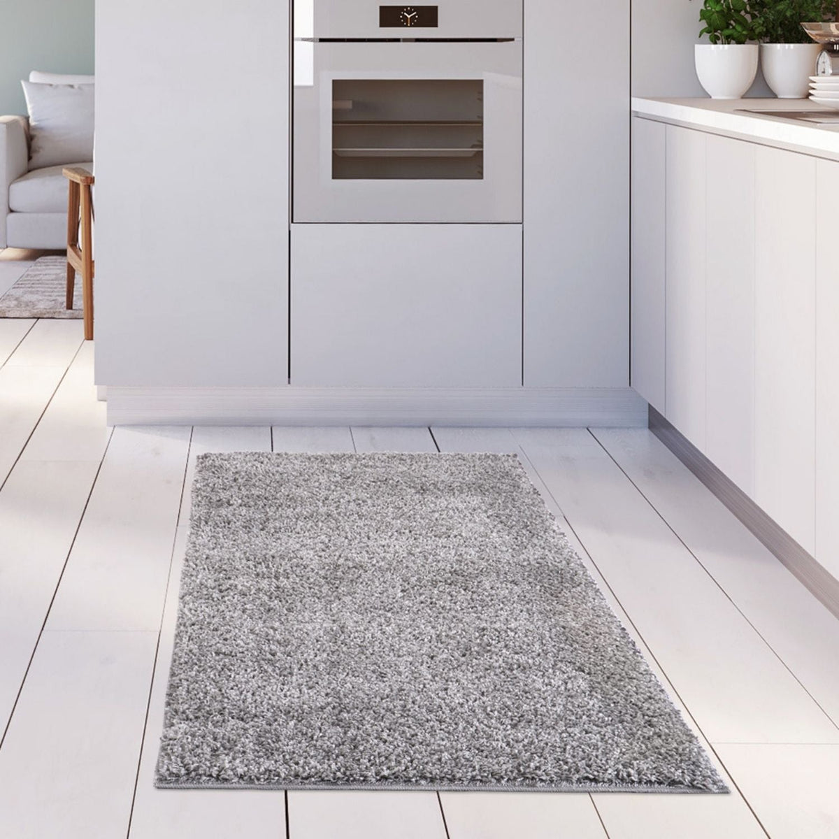 Myshaggy Solid Grey Rug