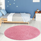 Myshaggy Solid Pink Rug
