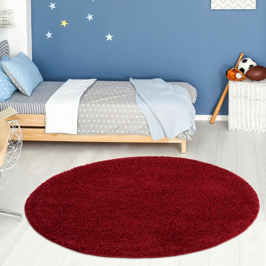 Myshaggy Solid Red Rug