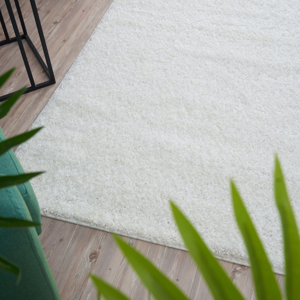 Myshaggy Solid White Rug