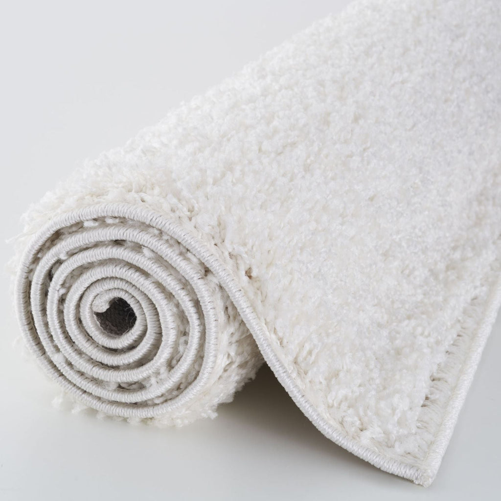Pretty White Rug Myshaggy Solid White Rug – MOOAZAA