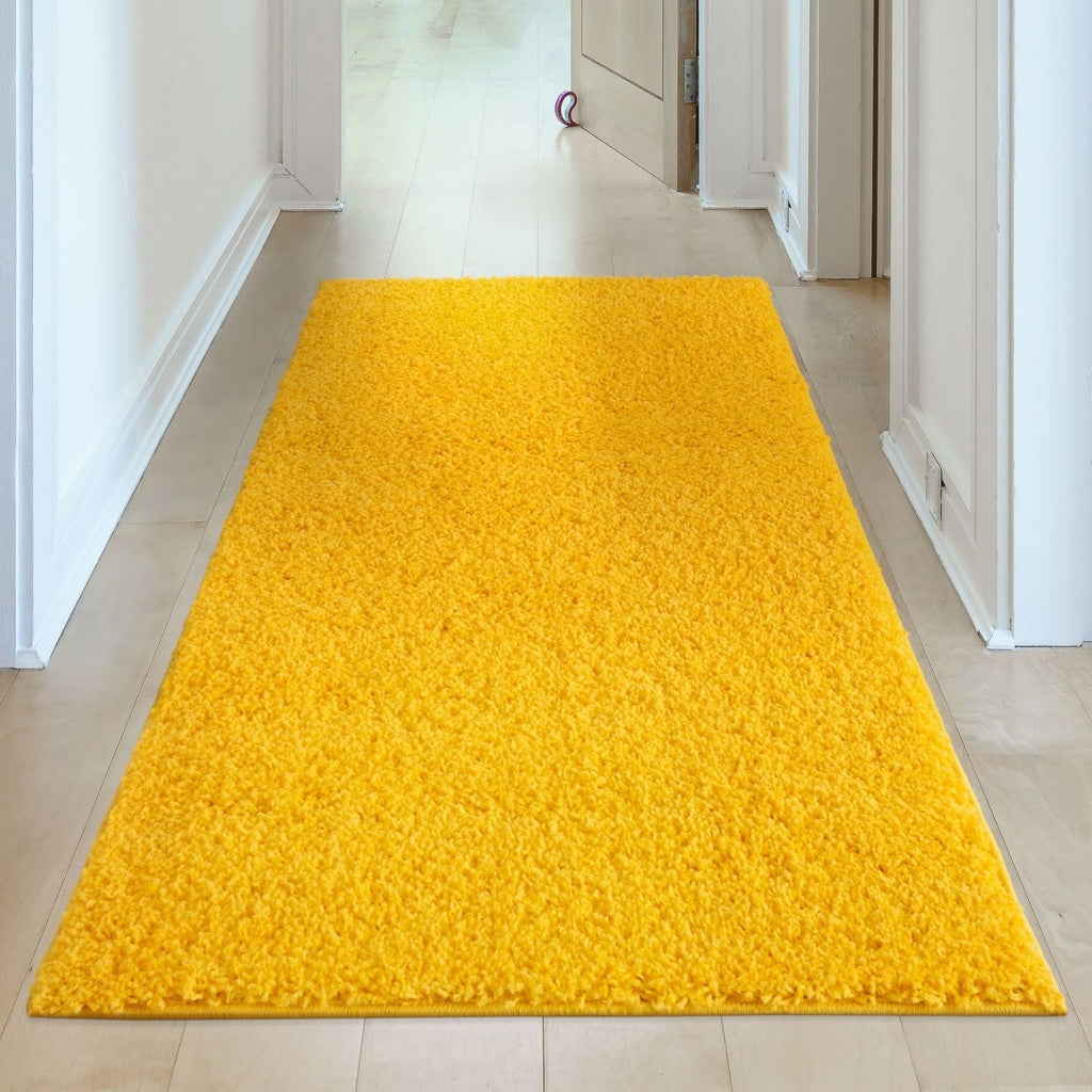 Yellow Rectangular Rug Myshaggy Solid Yellow Rug – MOOAZAA