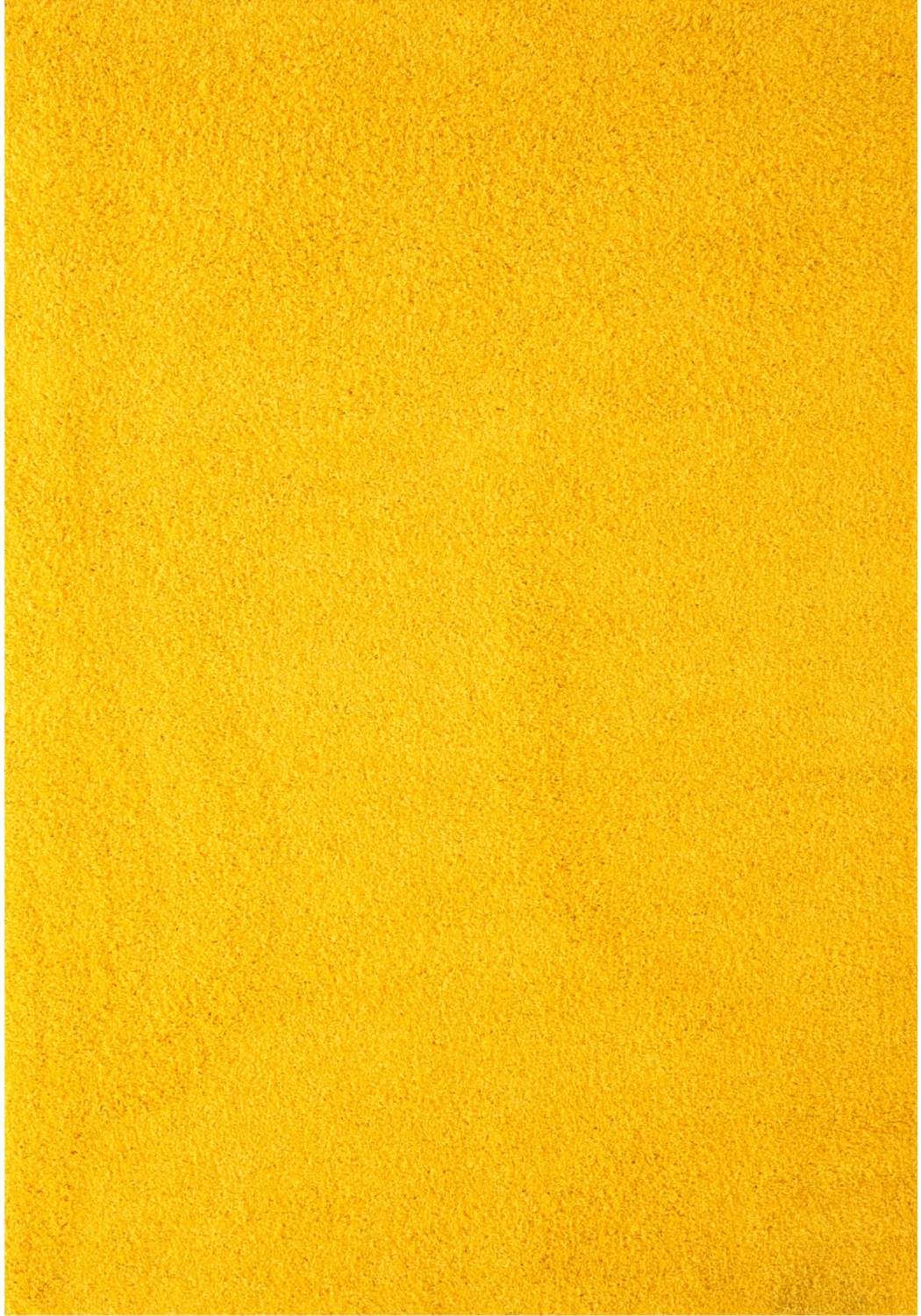 Myshaggy Solid Yellow Rug