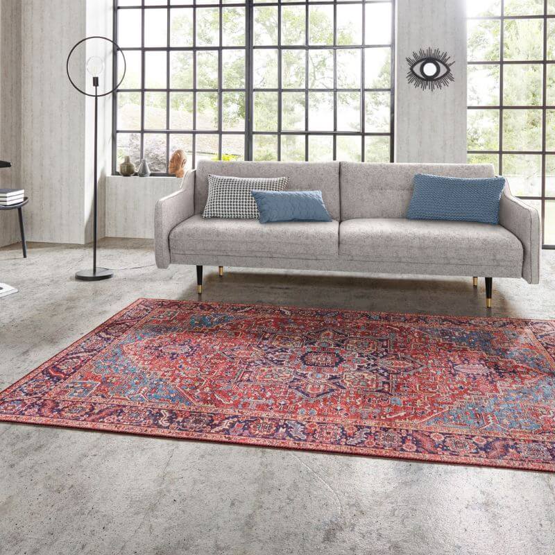 Oriental Amata Rug Red Colour